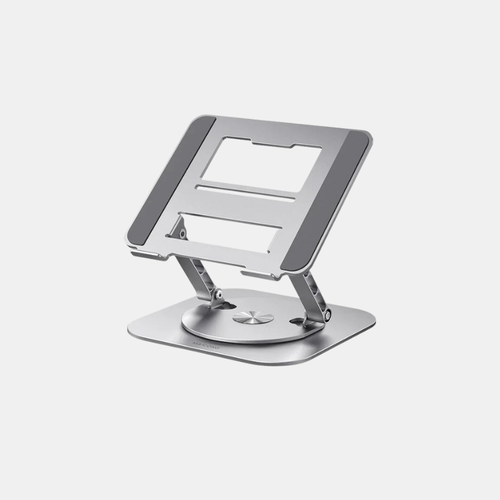 Aluminum Laptop Stand - 360° Rotatable Design for Ergonomic Work Setup
