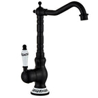 Antique Brass Kitchen Faucet with Ceramic Lever – 360° Rotating Mixer Tap 5