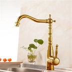 Antique Wash Tray with 360° Rotating Spout – Elegant Kitchen Sink Fixture 5