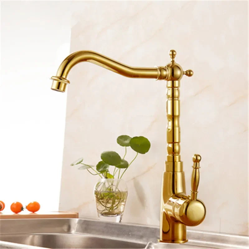 Antique Wash Tray with 360° Rotating Spout – Elegant Kitchen Sink Fixture 5
