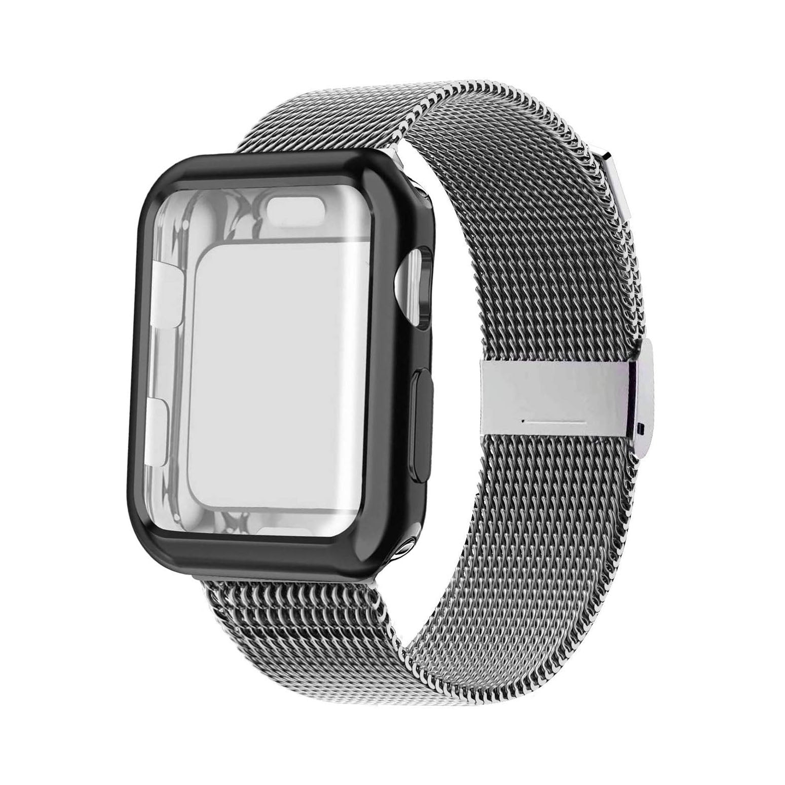 Apple Watch Metal Case Strap - Luxurious, Durable Band for Series 38–45mm