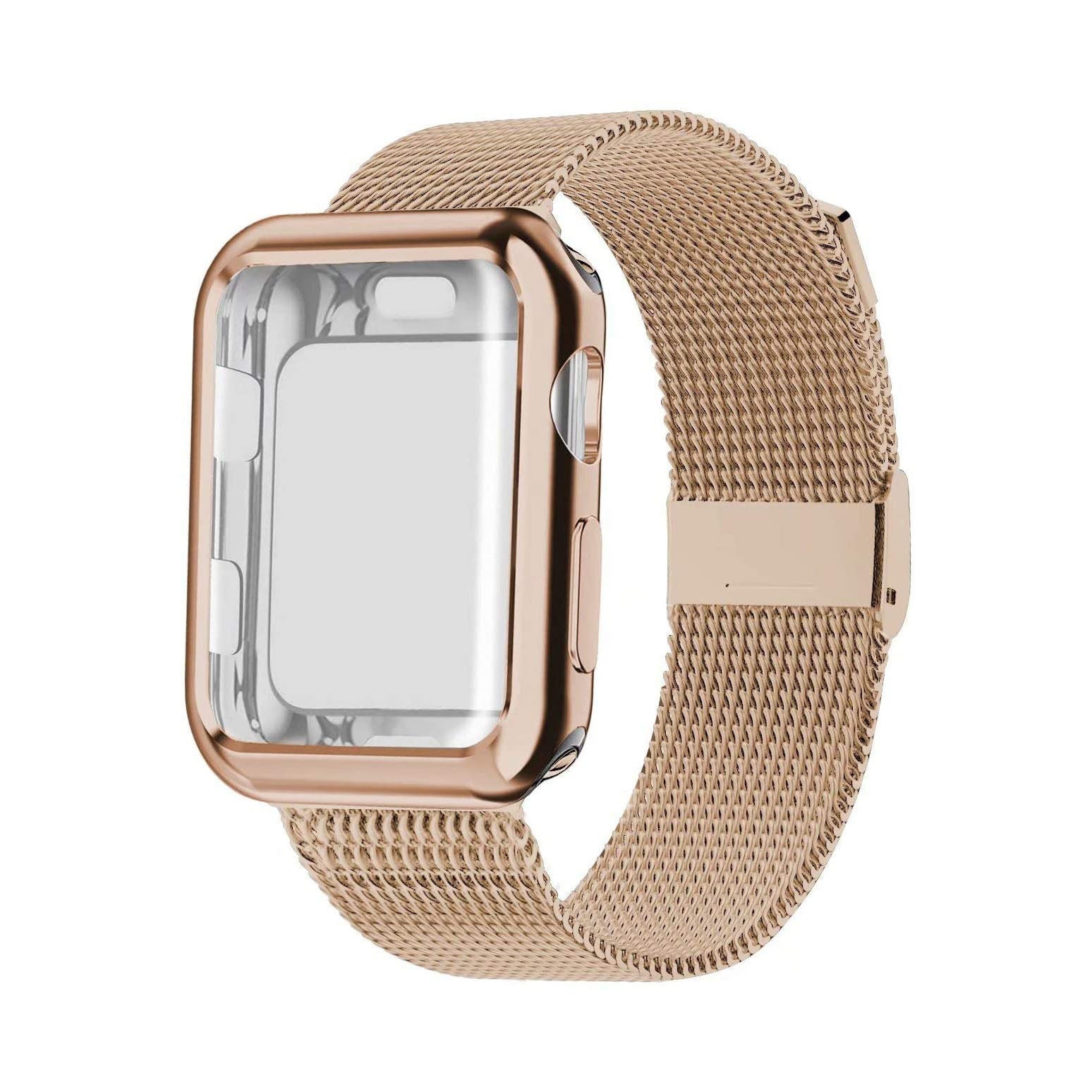 Apple Watch Metal Case Strap - Luxurious, Durable Band for Series 38–45mm