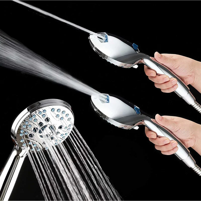 Shower Head with 2-Speed Spray Gun – Convenient & Hygienic Bathing Solution-Unique Casa-Unique Casa