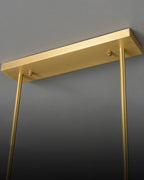 Art Glass Chandelier - Stunning Peacock Blue Design for Luxury Home Décor