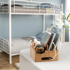 Bamboo USB Charging Station - 5-Port Organizer with Cable Set for Smartphones, Tablets & Wearables