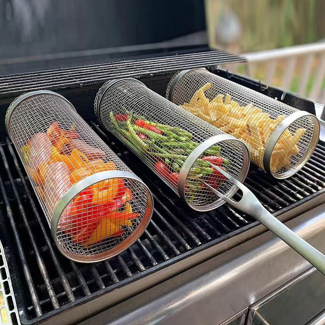 Barbecue Grill Can - Stainless Steel Wire Mesh for Easy Grilling & Smoking