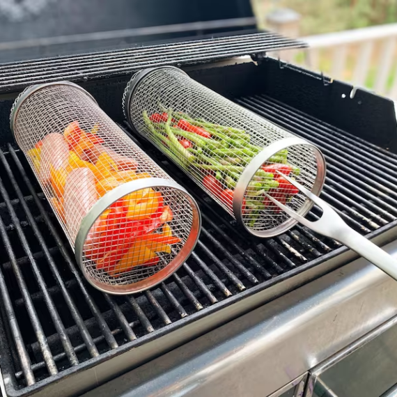 Barbecue Grill Can - Stainless Steel Wire Mesh for Easy Grilling & Smoking