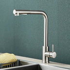 Black Kitchen Mixer Tap with Pull-Out Spray – 360° Rotating Sink Faucet 4