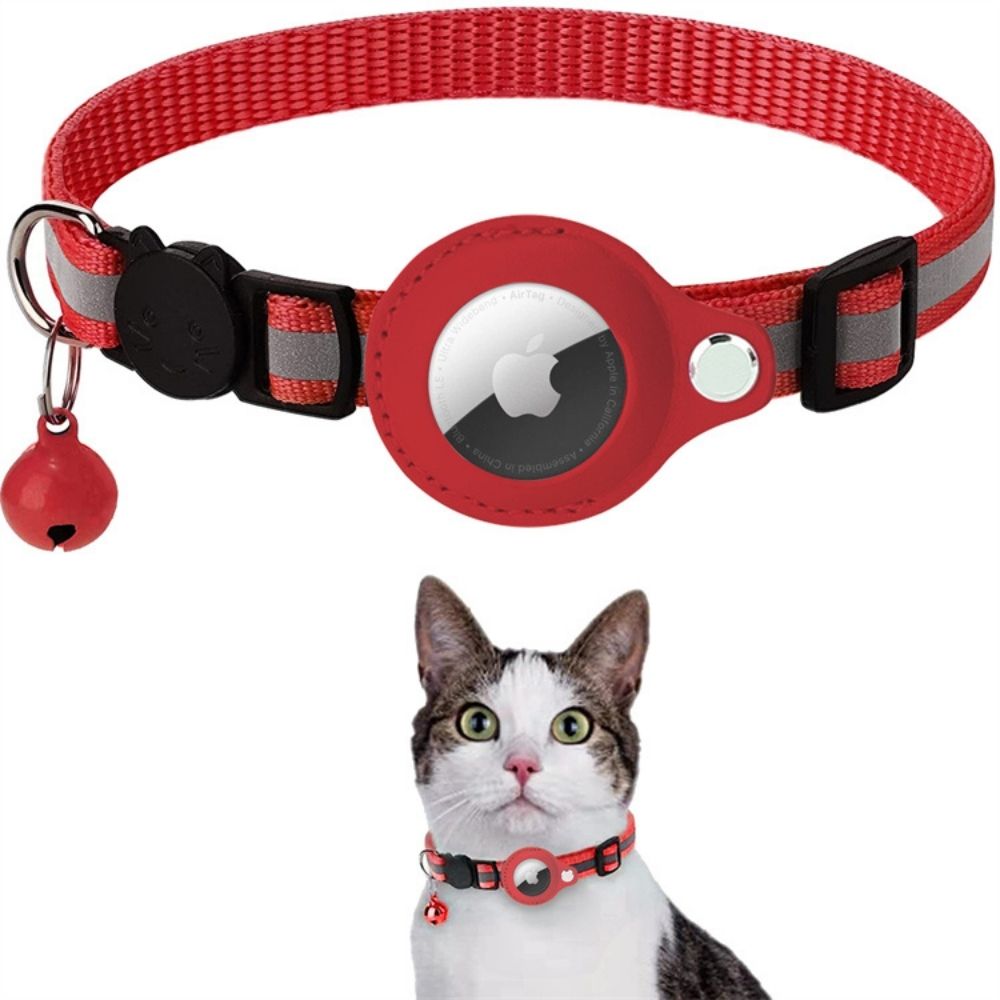 Cat GPS Tracker Collar – Safety, Visibility & Peace of Mind in One Smart Design-GPS Collars-Unique Casa-Red-Without GPS tracker-Unique Casa