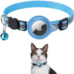Cat GPS Tracker Collar – Safety, Visibility & Peace of Mind in One Smart Design-GPS Collars-Unique Casa-Sky blue-Without GPS tracker-Unique Casa