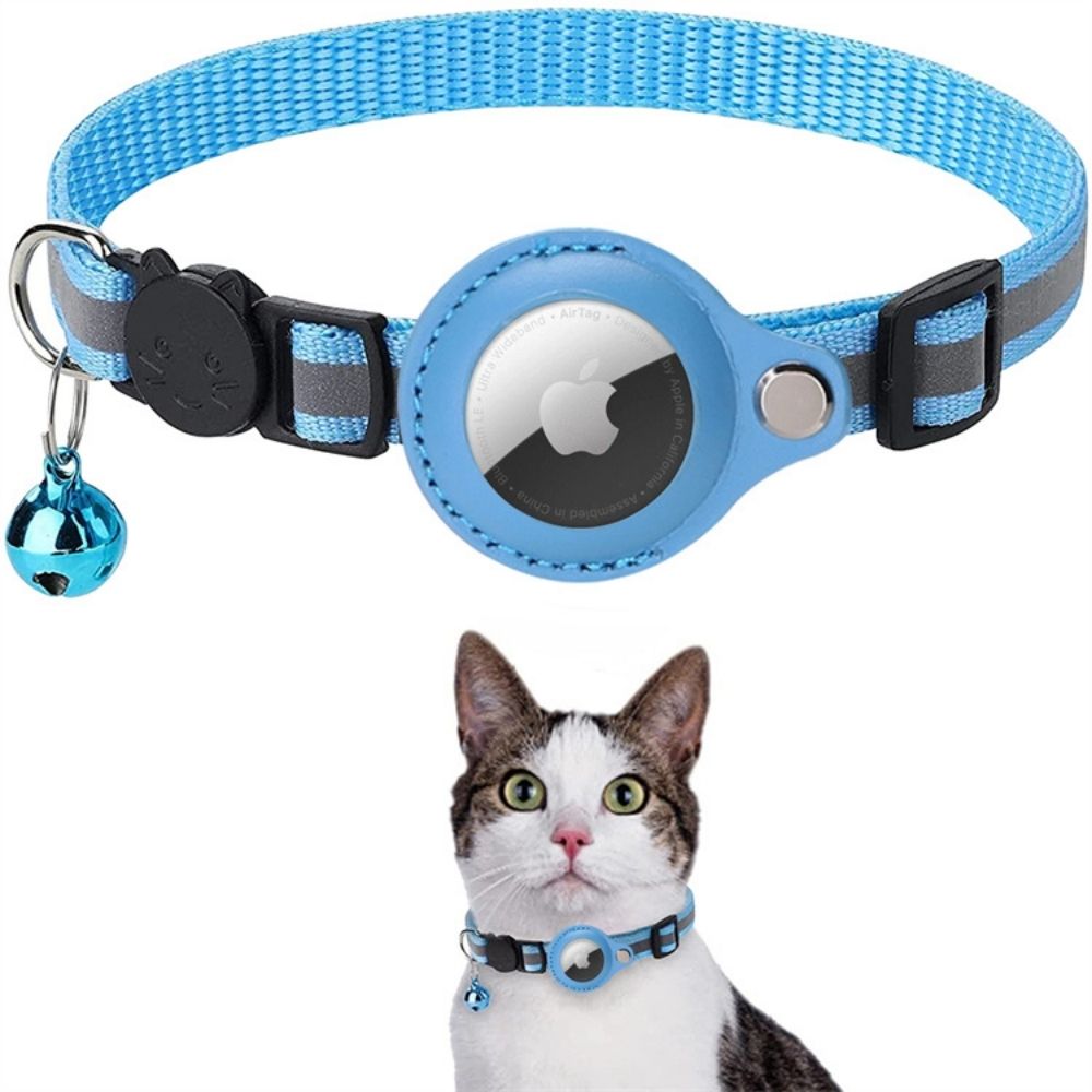 Cat GPS Tracker Collar – Safety, Visibility & Peace of Mind in One Smart Design-GPS Collars-Unique Casa-Sky blue-Without GPS tracker-Unique Casa
