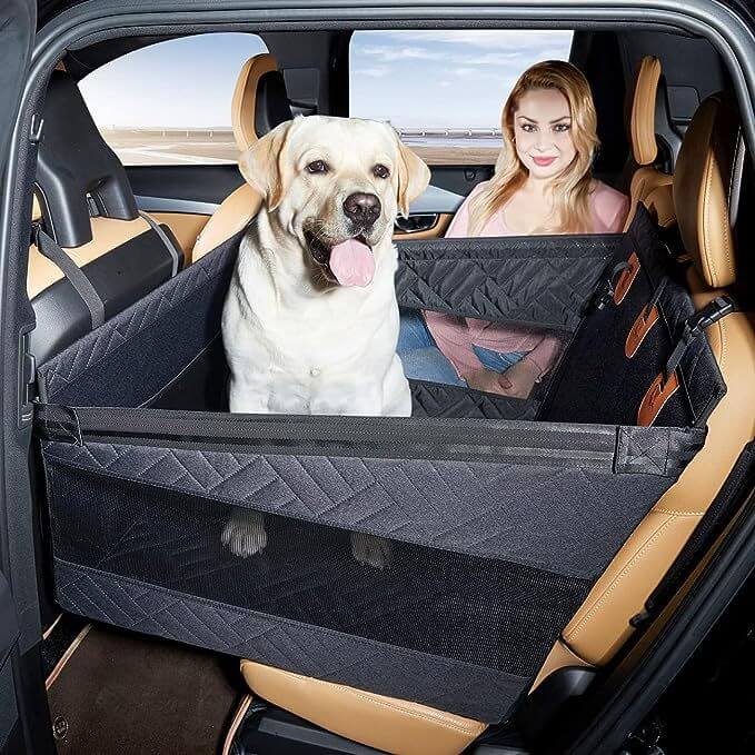 Car Seat Protector for Dogs - Nonslip, Waterproof Mat for Backseat Safety
