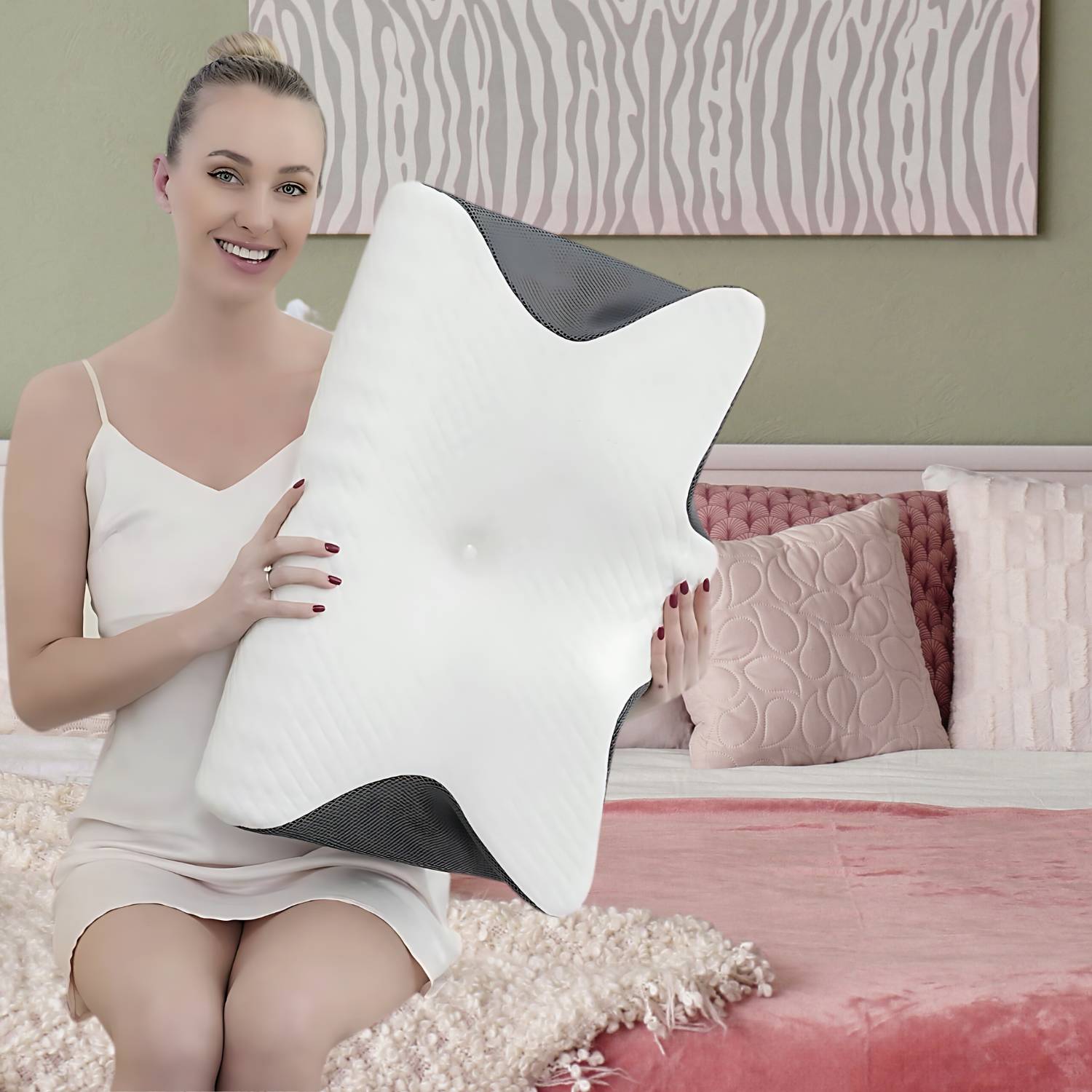 Cervical Pillow for Neck Pain Relief – Ergonomic Memory Foam Neck Support 3