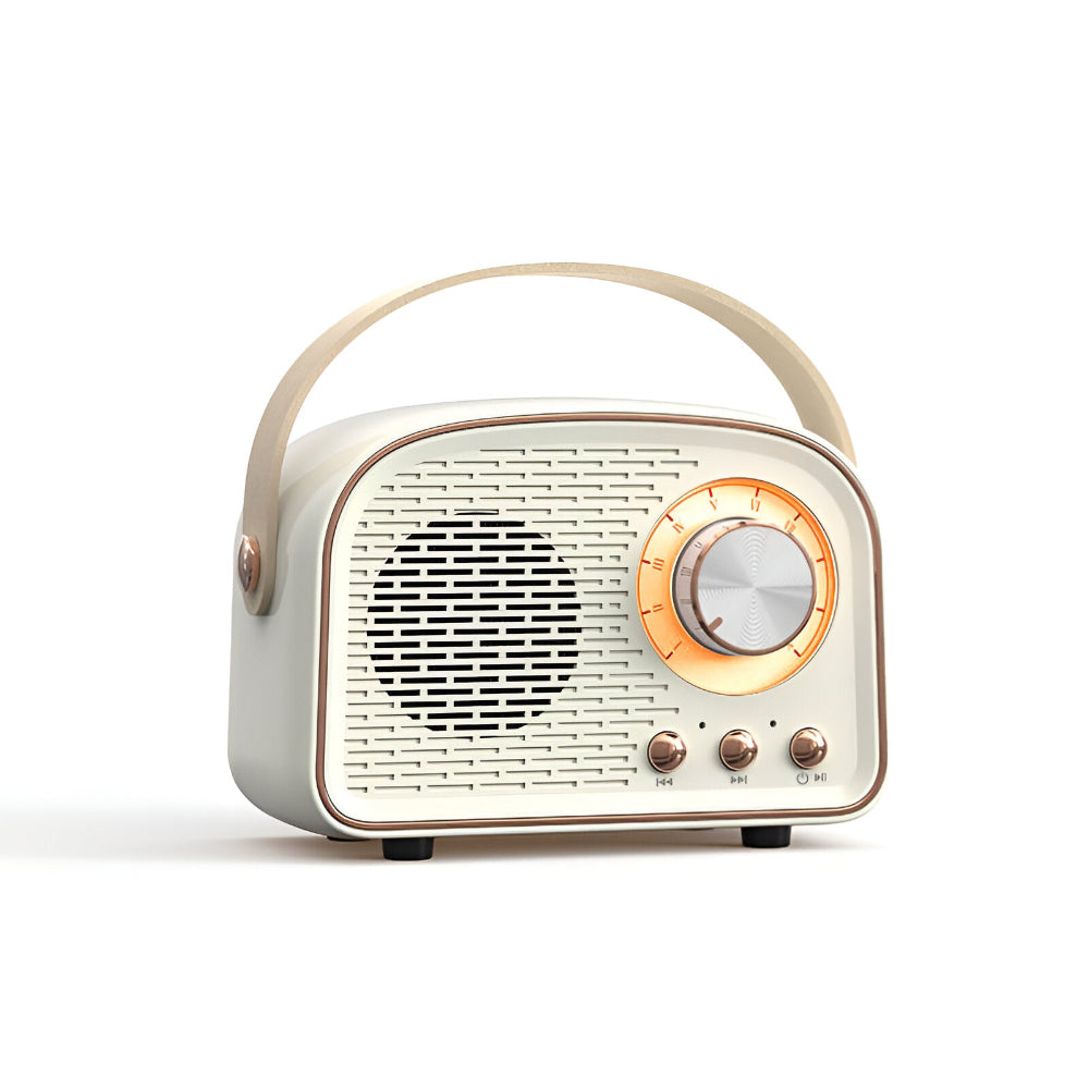 Classic Retro Bluetooth Speaker - Stylish Wireless Sound System with Vintage Radio Design