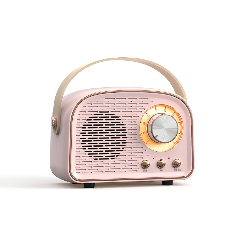 Classic Retro Bluetooth Speaker - Stylish Wireless Sound System with Vintage Radio Design