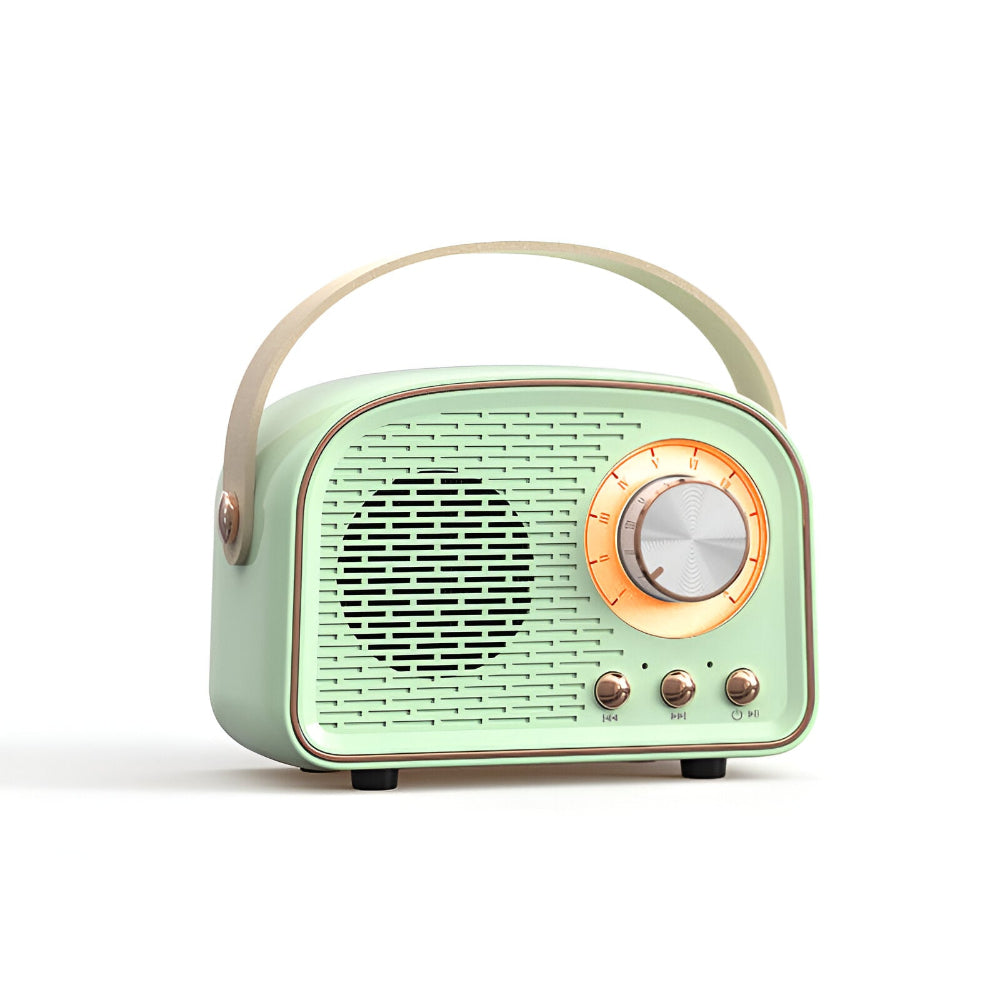 Classic Retro Bluetooth Speaker - Stylish Wireless Sound System with Vintage Radio Design