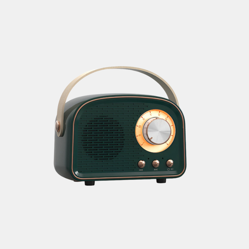 Classic Retro Bluetooth Speaker - Stylish Wireless Sound System with Vintage Radio Design