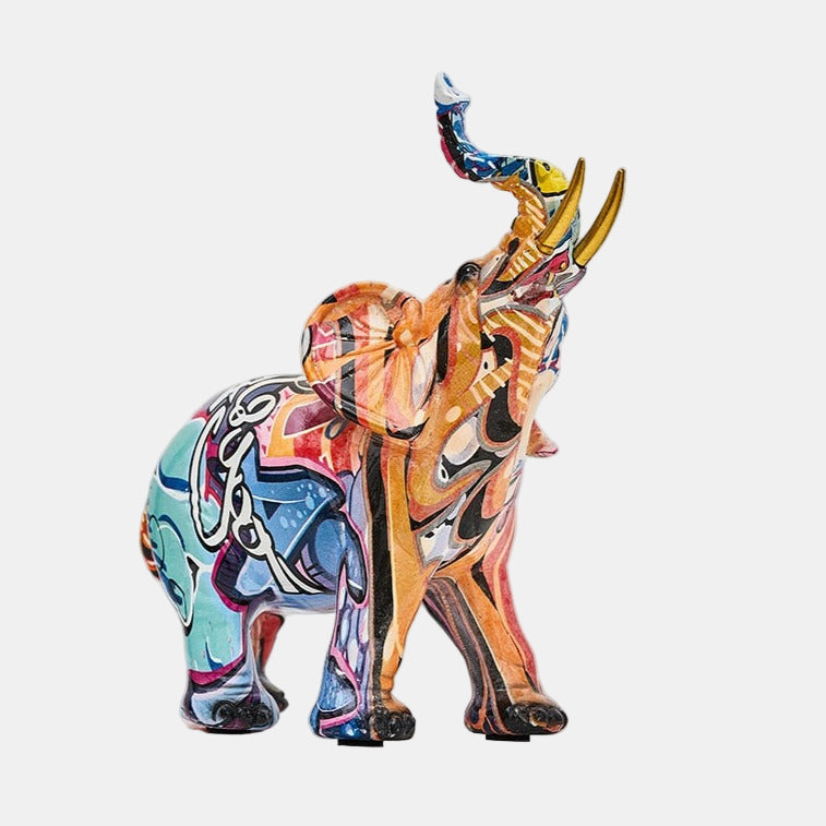 Colorful Elephant Statue – Unique Nordic Animal Decor for Home Accent 7