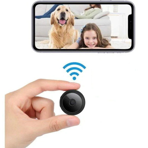 Compact Wireless Camera - Magnetic Design with Real-Time Audio and Video Monitoring