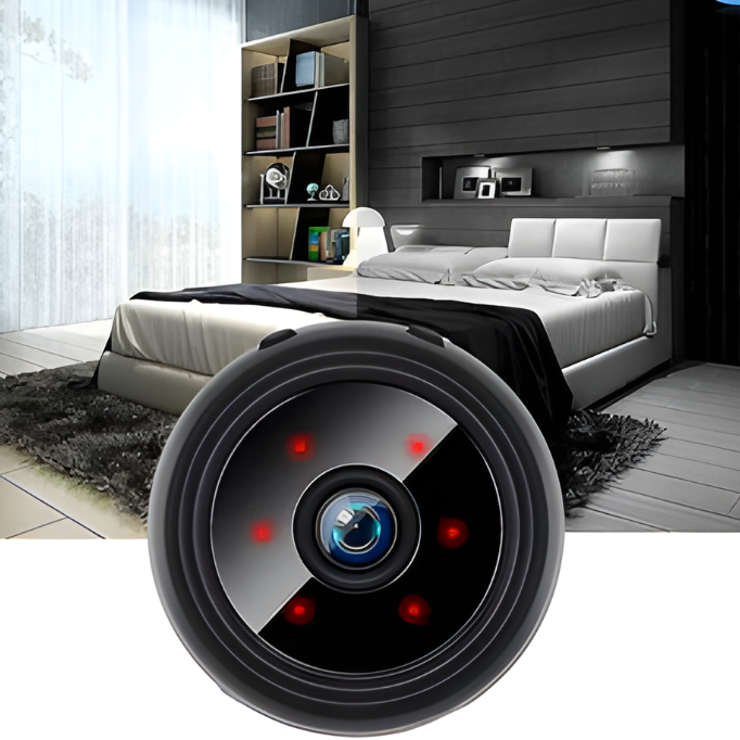 Compact Wireless Camera - Magnetic Design with Real-Time Audio and Video Monitoring