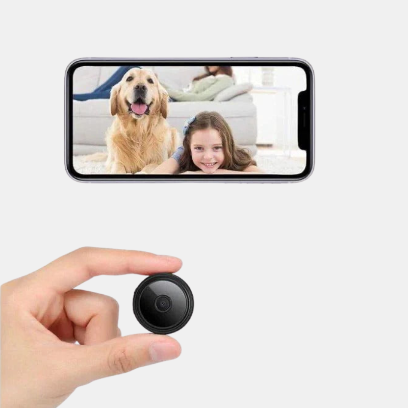 Compact Wireless Camera - Magnetic Design with Real-Time Audio and Video Monitoring