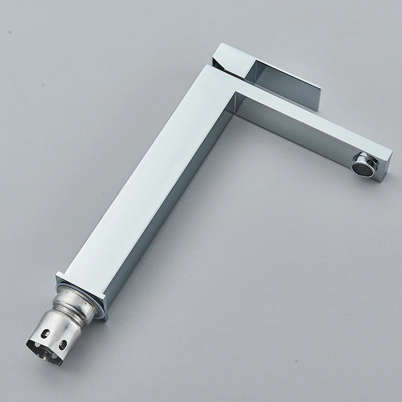 Contemporary Bathroom Faucet with Single Handle – Sleek Sink Tap Design 4