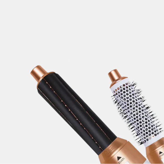 5 in 1 Hair Dryer Multi-Function Styler For Quick And Easy Hair Care-Rotating Hair Dryer Blowout Brush-Unique Casa-Gold-Unique Casa