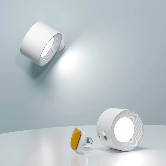 Cordless Dimmable Wall Lamp – 360° Rotatable Battery Operated Wall Sconce 0