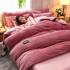 Cozy Velvet Fleece Blanket Cover – Warm Coral Fleece for Bed and Sofa 6