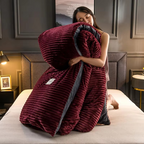 Cozy Velvet Fleece Blanket Cover – Warm Coral Fleece for Bed and Sofa 7