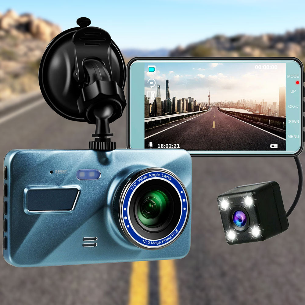 Dual Dash Cam for Car – Night Vision Car Camera for Safe Driving