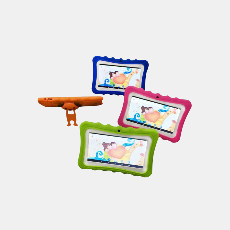 Durable Kid's Tablet - 7-Inch Child-Friendly Tablet with Protective Housing