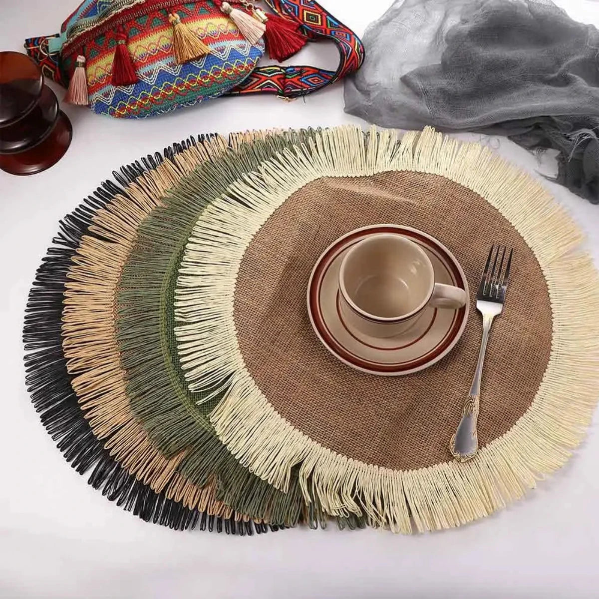 Eco-Friendly Round Placemat – Durable Heat-Resistant Table Protector 4