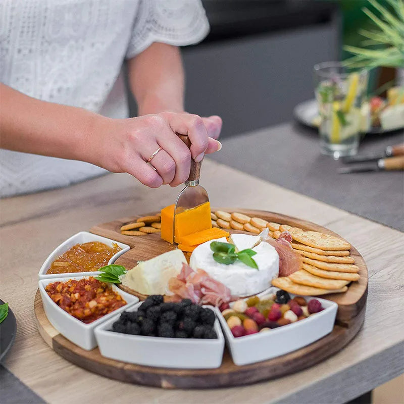 Elegant Charcuterie Board Set with Bowls and Knives – Perfect for Entertaining 2