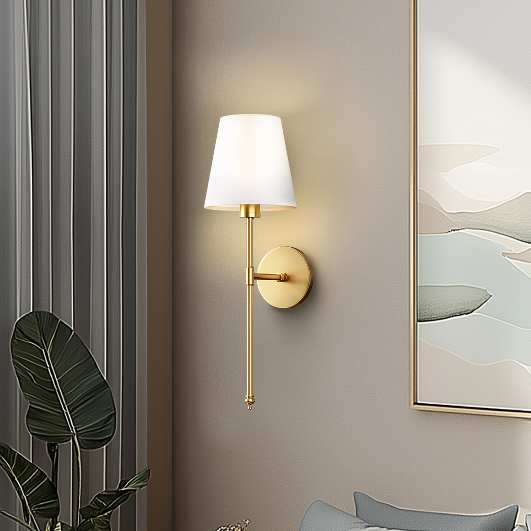 Elegant Wireless Wall Sconces Set of 2 – Black and Gold Wall Lamps for Home 3
