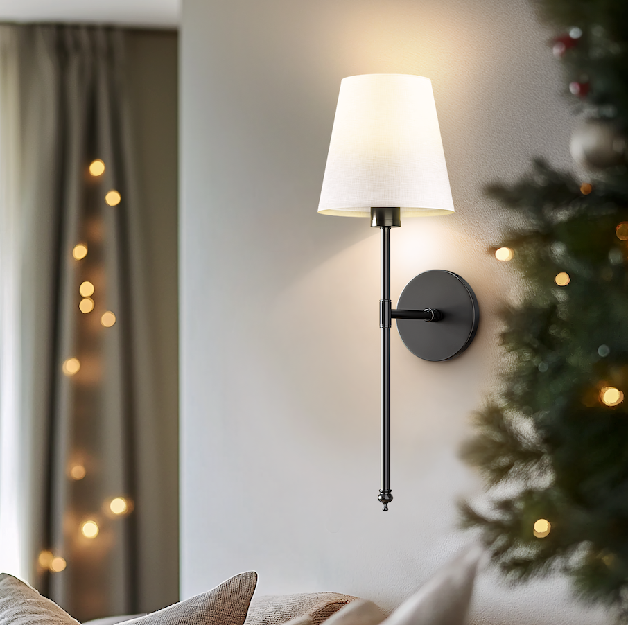 Elegant Wireless Wall Sconces Set of 2 – Black and Gold Wall Lamps for Home 6