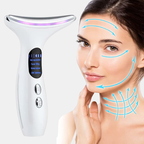 Face and Neck Microcurrent LED Massager - Lifting & Rejuvenating Skincare Device