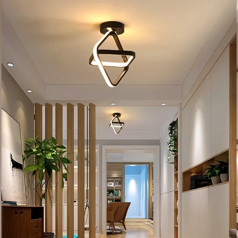 Flush Mount Ceiling Light – Contemporary LED Double Ring Fixture for Home 2