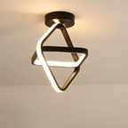Flush Mount Ceiling Light – Contemporary LED Double Ring Fixture for Home 6