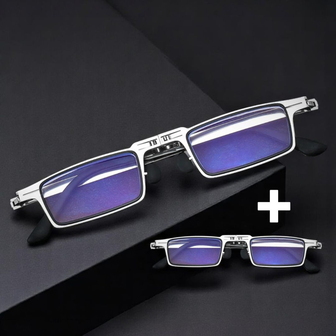 Foldable Reading Glasses - Blue Light Filter & Lightweight Titanium Frame for Eye Protection-Eye Glasses-Unique Casa-Unique Casa