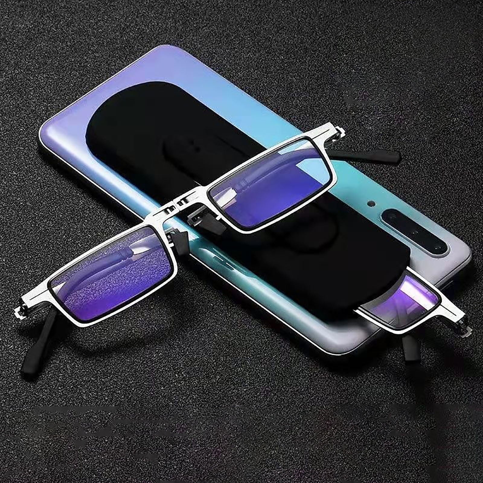 Foldable Reading Glasses - Blue Light Filter & Lightweight Titanium Frame for Eye Protection-Eye Glasses-Unique Casa-Unique Casa