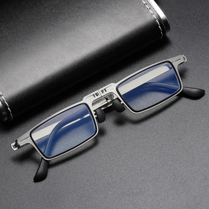 Foldable Reading Glasses - Blue Light Filter & Lightweight Titanium Frame for Eye Protection-Eye Glasses-Unique Casa-Unique Casa