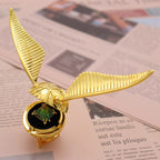 Golden Wing Orb Ring Box - Luxurious Moving Design for Elegant Jewelry Storage-Jewelry Storage-Unique Casa-Unique Casa