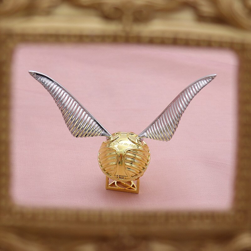 Golden Wing Orb Ring Box - Luxurious Moving Design for Elegant Jewelry Storage-Jewelry Storage-Unique Casa-Unique Casa