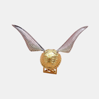 Golden Wing Orb Ring Box - Luxurious Moving Design for Elegant Jewelry Storage