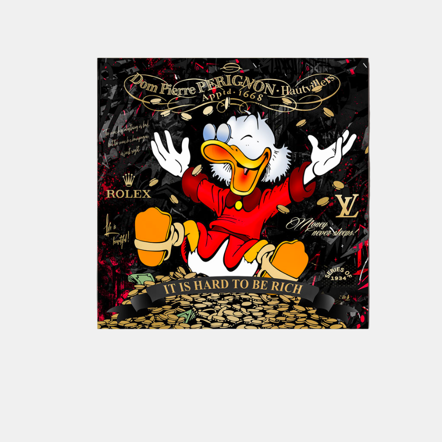 Canvas Wall Art – Luxury Money Theme Poster for Home and Office