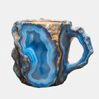 Handcrafted Crystal Mug – Insulated Mineral Design for Coffee & Tea 0