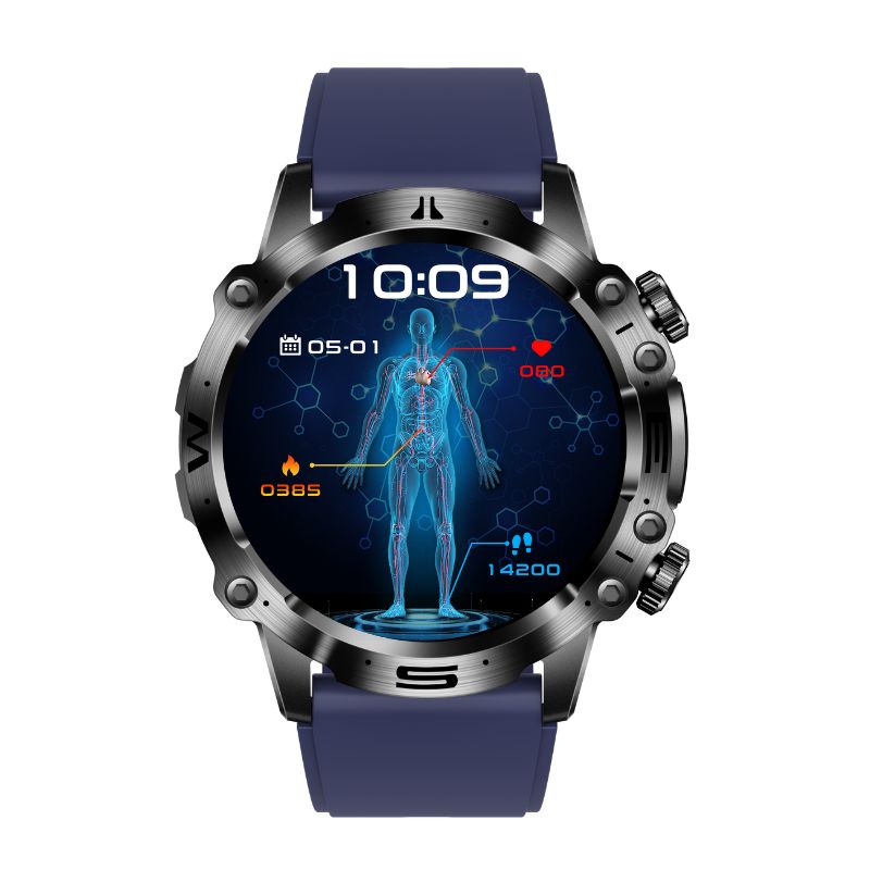 Health & Fitness Smartwatch - ECG/EKG, Blood Sugar, Heart Rate & Activity Tracking