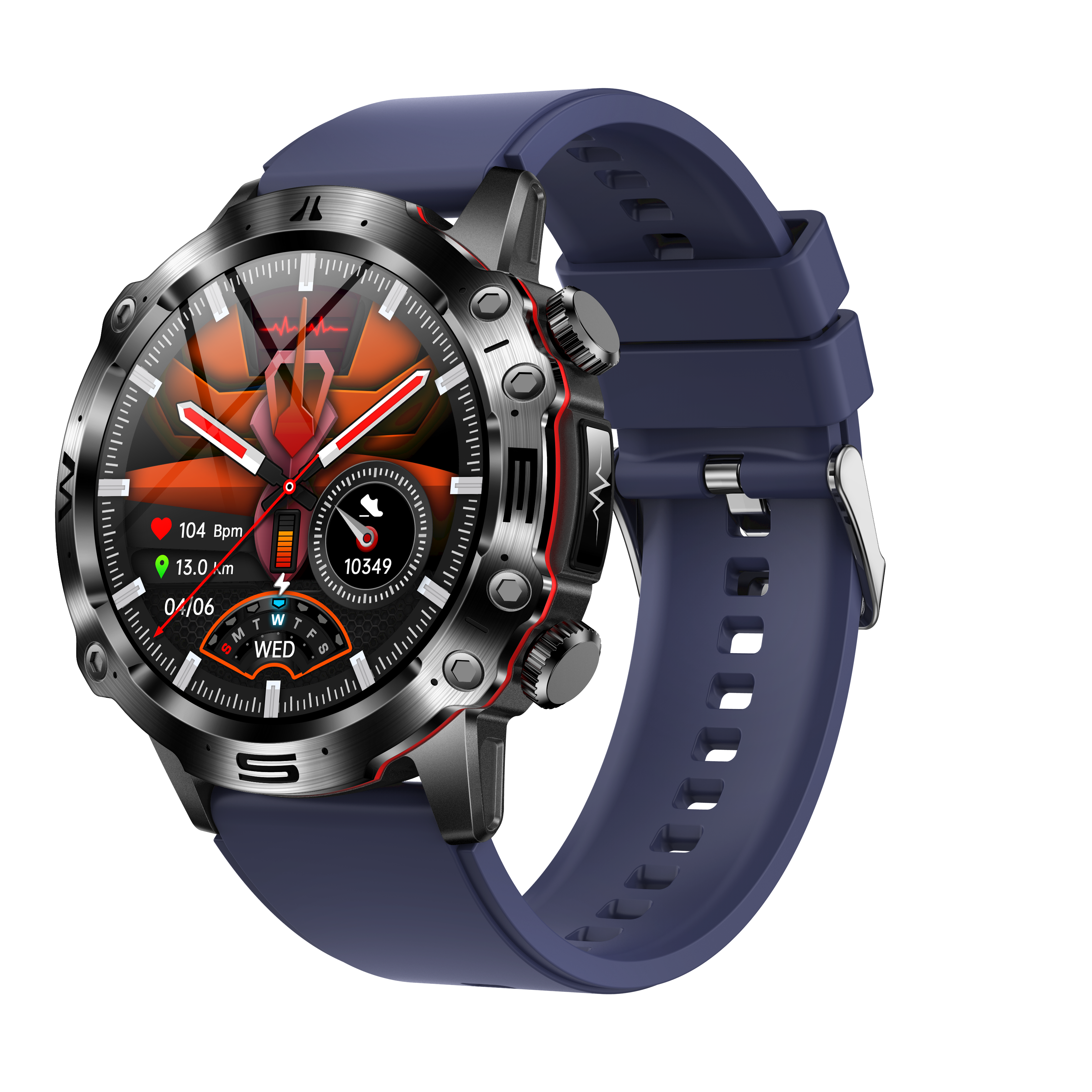 Health & Fitness Smartwatch - ECG/EKG, Blood Sugar, Heart Rate & Activity Tracking