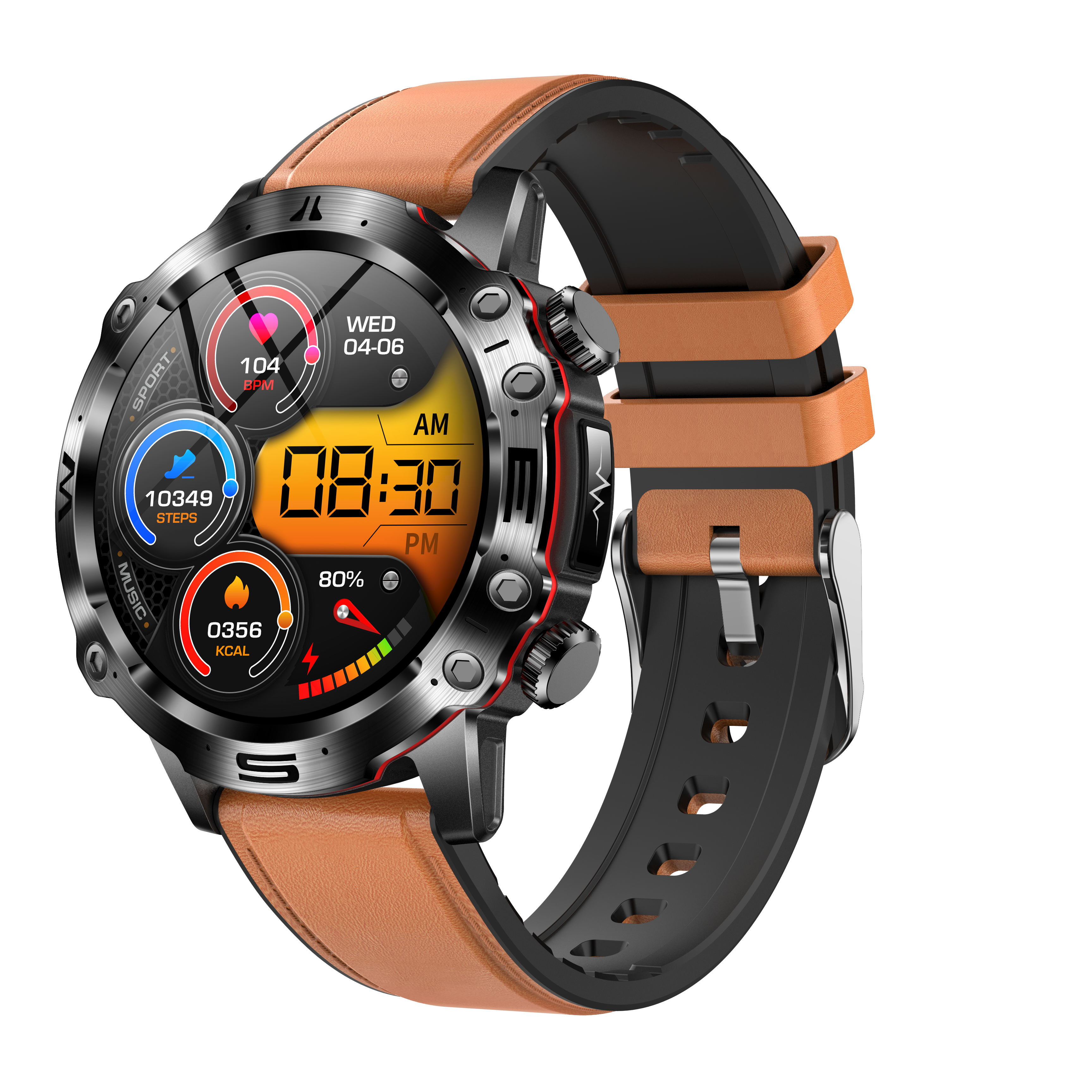 Health & Fitness Smartwatch - ECG/EKG, Blood Sugar, Heart Rate & Activity Tracking